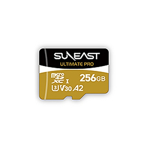 旭東エレクトロニクス SUNEAST ULTIMATE PRO microSDXC UHS-I カード 256GB V30 ゴールド SE-MSDU1256B1