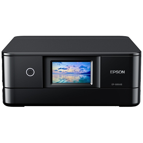 エプソン Colorio カラーインクジェット複合機 A4 ブラック EP-886AB 1台