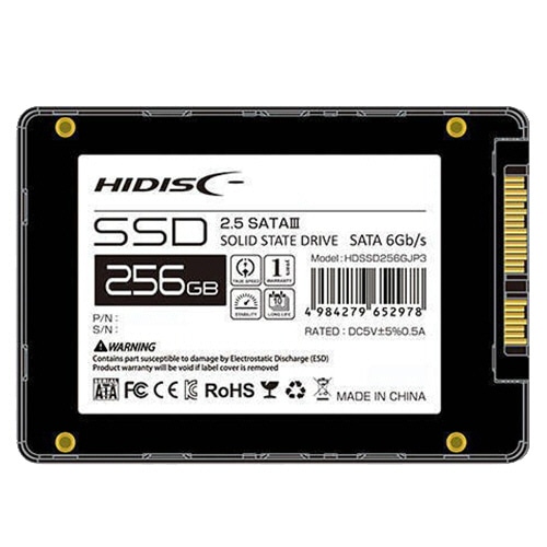 ハイディスク 2.5インチ SATA接続 内蔵SSD 256GB HDSSD256GJP3 1台