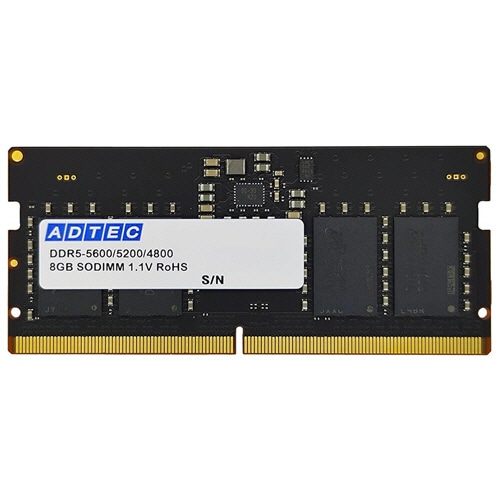 アドテック DDR5-5600 SODIMM 8GB ADS5600N-X8G 1枚