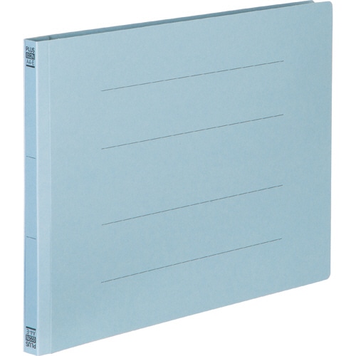 プラス フラットファイル 樹脂とじ具 A4ヨコ 150枚収容 背幅18mm ロイヤルブルー No.022N 1セット(10冊)