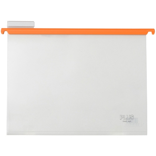 プラス P.P.ハンガーフォルダー A4 オレンジ PHF-A4 1セット(10冊)