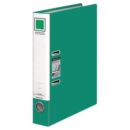 コクヨ レバッチファイル A4タテ 2穴 280枚収容 28mmとじ 背幅56mm 緑 フ-AL280G 1セット(5冊)