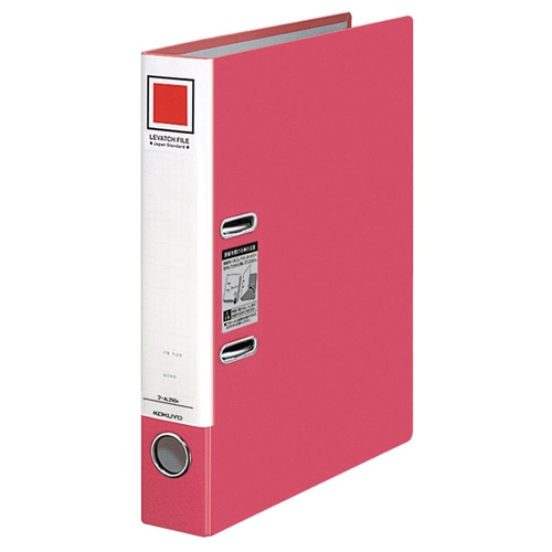 コクヨ レバッチファイル A4タテ 2穴 280枚収容 28mmとじ 背幅56mm 赤 フ-AL280R 1セット(5冊)