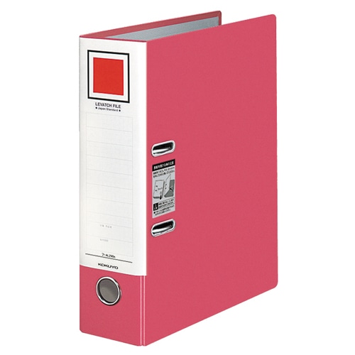 コクヨ レバッチファイル A4タテ 2穴 480枚収容 48mmとじ 背幅76mm 赤 フ-AL290R 1セット(5冊)