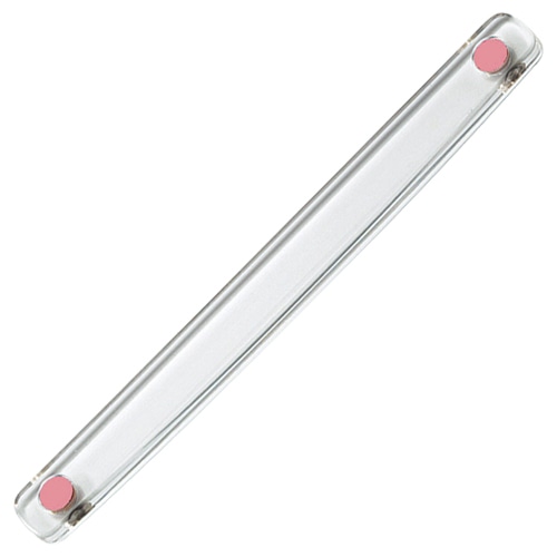 コクヨ 強力マグネットバー クリヤー 200mm ピンク マク-T201NP 1セット(10本)