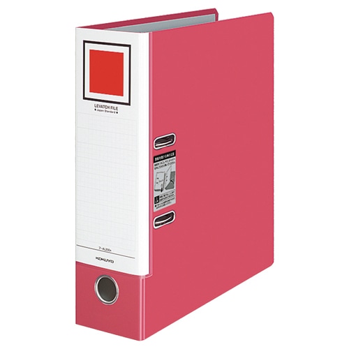 コクヨ レバッチファイル A4タテ 2穴 680枚収容 68mmとじ 背幅93mm 赤 フ-AL200R 1セット(5冊)