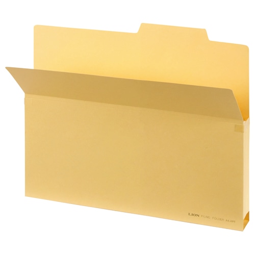 ライオン事務器 持出しフォルダー B4 クリーム B4-APF 1セット(10冊)