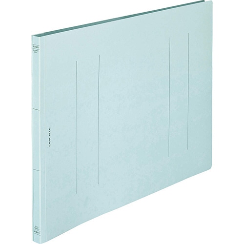 ライオン事務器 フラットファイル(環境) 樹脂押え具 A3ヨコ 150枚収容 背幅18mm 水 A-598KA3E 1セット(10冊)