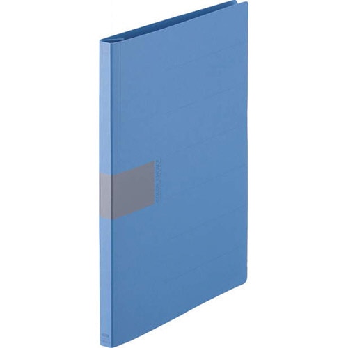 ライオン事務器 フラットファイル(カラーチョイス) A4タテ 150枚収容 背幅18mm ブルー No.5111 1セット(10冊)