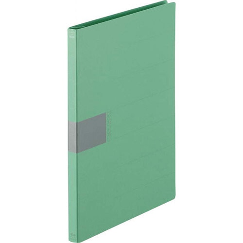 ライオン事務器 フラットファイル(カラーチョイス) A4タテ 150枚収容 背幅18mm グリーン No.5114 1セット(10冊)