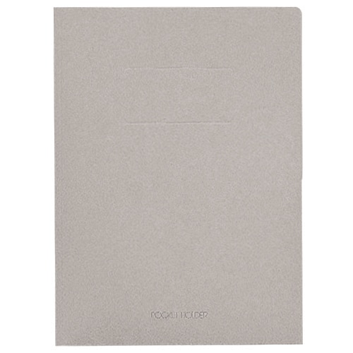 ライオン事務器 ポケットホルダー 両面ポケット A4(見開きA3) 灰 No.54 1セット(5冊)