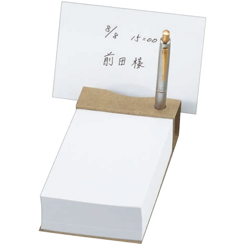 TANOSEE ツインペン立てメモ クラフト表紙天のりとじ 1セット(10冊)