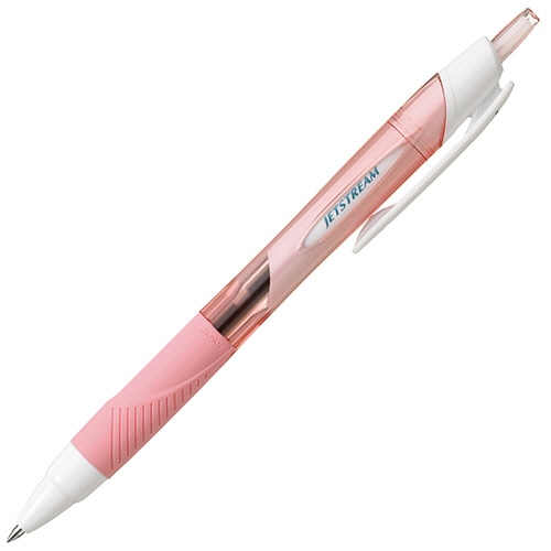 三菱鉛筆 油性ボールペン ジェットストリーム 0.5mm 黒 (軸色:アプリコット) SXN15005.54 1セット(10本)