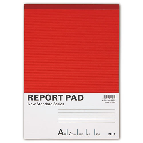プラス レポートパッド A4 A罫 50枚 RE-250A 1セット(10冊)