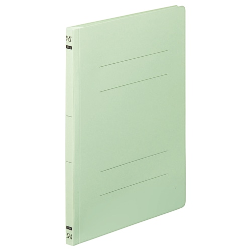 TANOSEE フラットファイルE(エコノミー) A4タテ 150枚収容 背幅18mm グリーン 1セット(100冊:10冊×10パック)