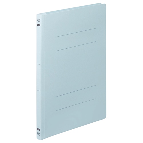 TANOSEE フラットファイルE(エコノミー) A4タテ 150枚収容 背幅18mm ブルー 1セット(200冊:10冊×20パック)