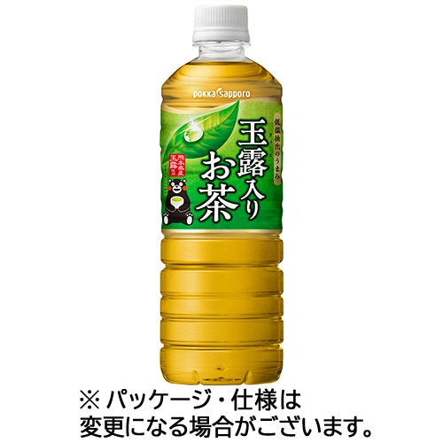 ポッカサッポロ 玉露入りお茶 600ml ペットボトル 1ケース(24本)