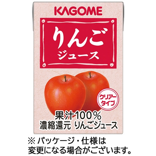 カゴメ りんごジュース 業務用 100mL 紙パック 1ケース(36本)