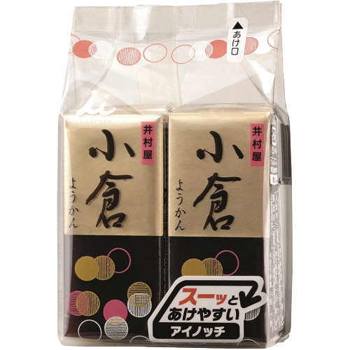 井村屋 ミニようかん 小倉 58g/本 1セット(24本:4本×6パック)