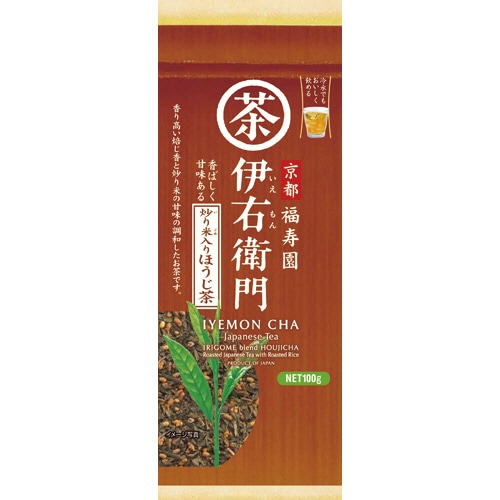 宇治の露製茶 伊右衛門 炒り米入りほうじ茶 100g/袋 1セット(3袋)