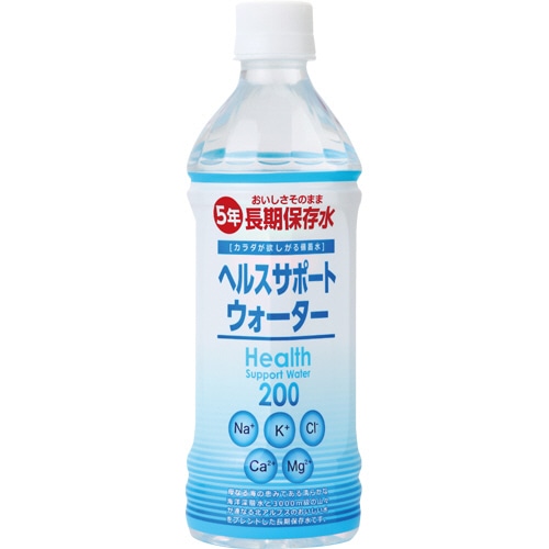 五洲薬品 5年保存ヘルスサポートウォーター 500ml ペットボトル 1セット(24本)