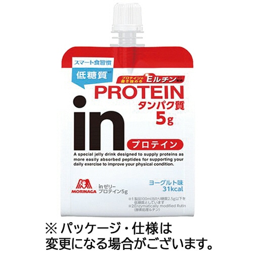 森永製菓 inゼリー プロテイン(タンパク質5g) 180g 1セット(36パック)