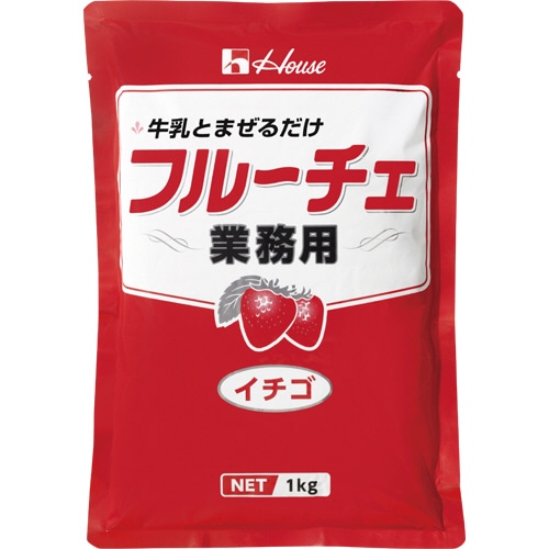 ハウス食品 フルーチェ 業務用 イチゴ 1kg/パック 1セット(6パック)