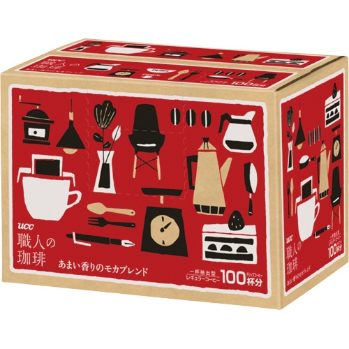UCC 職人の珈琲 ドリップコーヒー あまい香りのモカブレンド 7g 1セット(200袋:100袋×2箱)