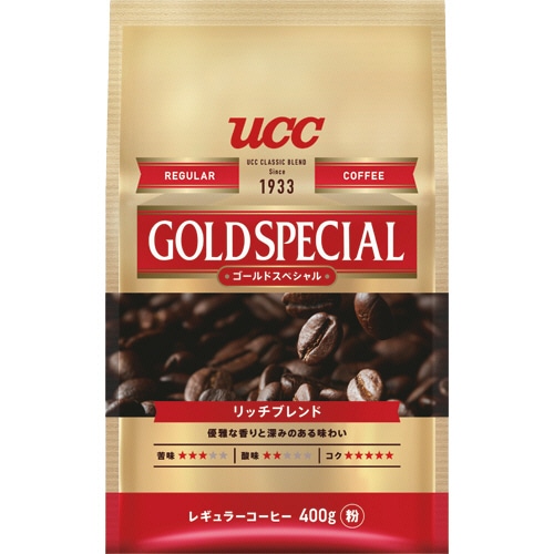 UCC ゴールドスペシャル リッチブレンド 400g(粉)/袋 1セット(3袋)