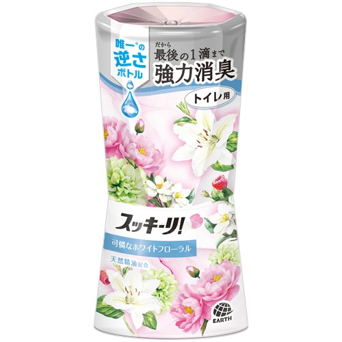 アース製薬 トイレのスッキーリ! エアリーホワイトフローラル 400mL 1セット(3個)