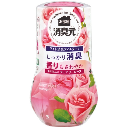 小林製薬 お部屋の消臭元 幸せはこぶフェアリーローズ 400mL 1セット(3個)