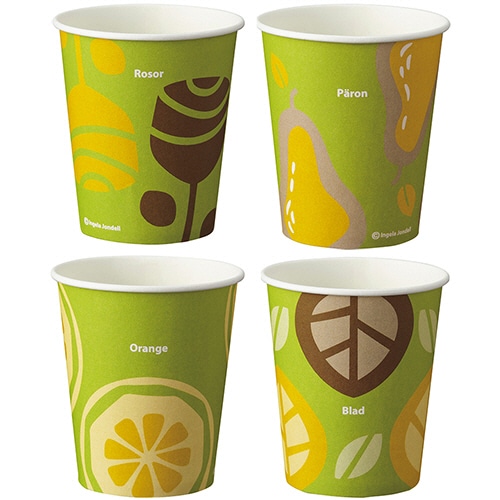 TANOSEE 紙コップ Nostalgi 150ml(5オンス) 1セット(400個:80個×5パック)