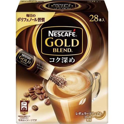 ネスレ ネスカフェ ゴールドブレンド コーヒーミックス コク深め 6.6g 1セット(84本:28本×3箱)