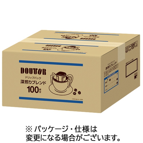 ドトールコーヒー ドリップパック 深煎りブレンド 7.0g 1セット(200袋:100袋×2箱)