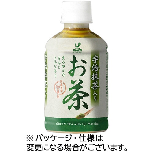 富永貿易 神戸居留地 宇治抹茶入りお茶 280mL ペットボトル 1ケース(24本)