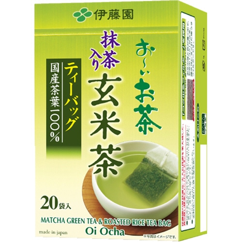 伊藤園 おーいお茶 抹茶入り玄米茶ティーバッグ 1セット(100バッグ:20バッグ×5箱)