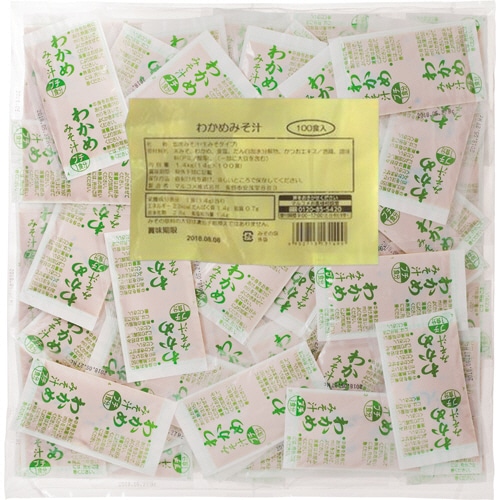 マルコメ 業務用 生みそ汁 わかめ 1セット(600食:100食×6パック)
