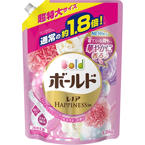 P&G ボールドジェル アロマティックフローラル&サボンの香り つめかえ用 超特大 1260g 1セット(6パック)