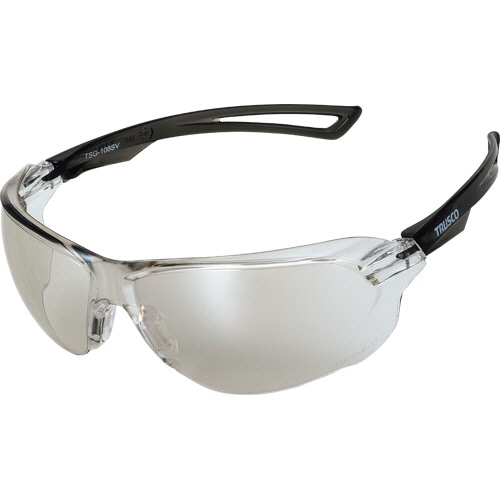 TRUSCO 二眼型セーフティグラス スポーツタイプ レンズシルバー TSG-108SV 1セット(10個)
