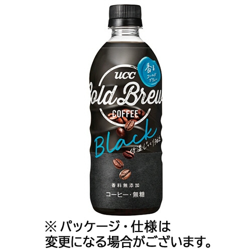 UCC ブラック COLD BREW(コールドブリュー) 無糖 500ml ペットボトル 1ケース(24本)