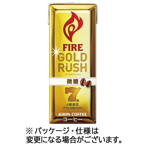キリンビバレッジ ファイア ゴールドラッシュ微糖 200mL 紙パック 1ケース(24本)
