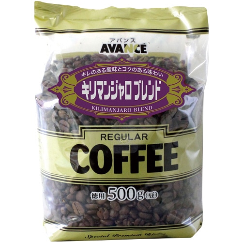 国太楼 アバンス 徳用 キリマンジャロブレンド 500g(豆)/袋 1セット(3袋)