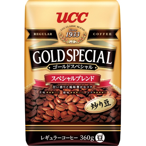 UCC ゴールドスペシャル スペシャルブレンド 360g(豆)/袋 1セット(3袋)