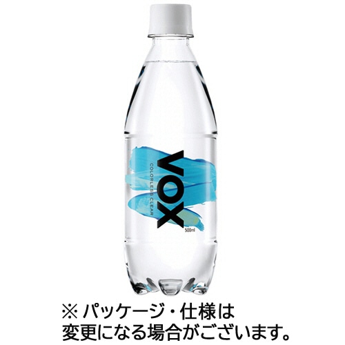 ヴォックス 強炭酸水 ストレート 500mL ペットボトル 1ケース(24本)