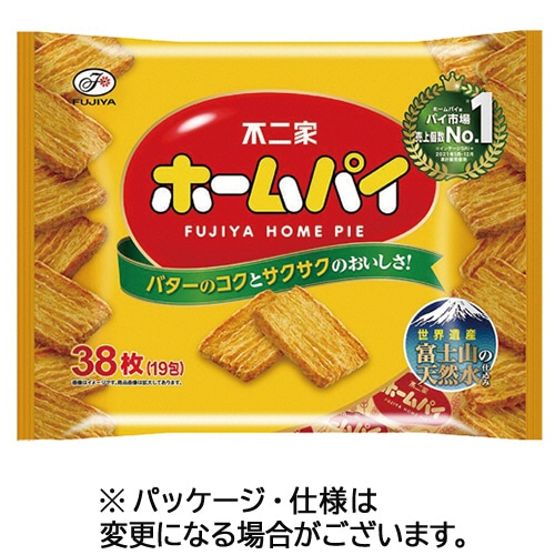 不二家 ホームパイ (2枚×19袋)/パック 1セット(5パック)