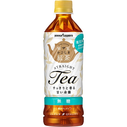 ポッカサッポロ かごしま知覧紅茶 無糖 500ml ペットボトル 1ケース(24本)