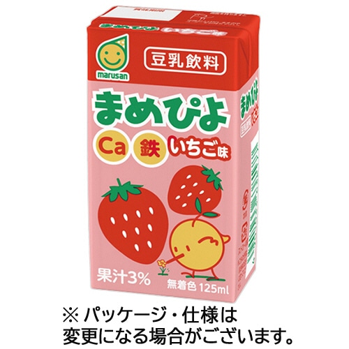 マルサンアイ まめぴよ いちご味 125mL 紙パック 1ケース(24本)