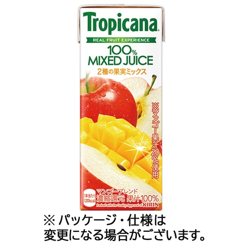 キリンビバレッジ トロピカーナ 100%ジュース マンゴーブレンド 250mL 紙パック 1ケース(24本)