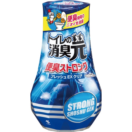 小林製薬 トイレの消臭元 便臭ストロング フレッシュEXクリア 400mL 1セット(3個)